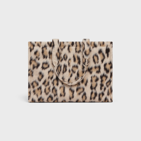 LARGE CABAS THAIS IN LEOPARD TEXTILE AND CALFSKIN LEOPARD - Image 3